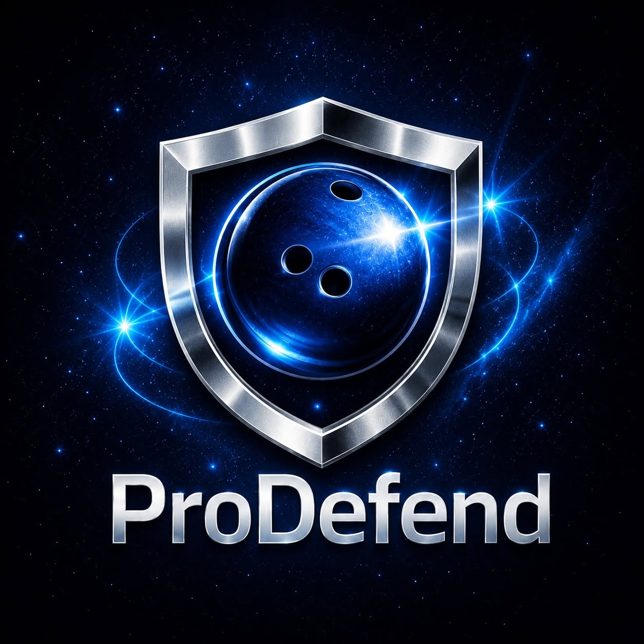 ProDefend shield and bowling ball logo